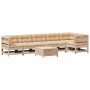 Juego de muebles de jardín 7 pzas y cojines madera maciza pino de , Conjuntos de jardín - Ref: Foro24-3250868, Precio: 775,65 €