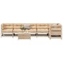 Gartenmöbel-Set 7-teilig und Kissen aus massivem Kiefernholz von , Gartensets - Ref: Foro24-3250868, Preis: 776,14 €, Rabatt: %
