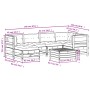 7-teiliges Gartenmöbel-Set mit Kissen aus massivem Weißkiefernholz von , Gartensets - Ref: Foro24-3250913, Preis: 590,30 €, R...
