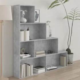 Plywood gray concrete shelf 155x24x160cm by vidaXL, Bookcases and shelves - Ref: Foro24-800661, Price: 67,88 €, Discount: %