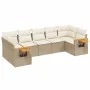 7-teiliges Gartensofa-Set und beige synthetische Rattankissen von , Gartensets - Ref: Foro24-3227108, Preis: 547,96 €, Rabatt: %