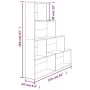 Plywood gray concrete shelf 155x24x160cm by vidaXL, Bookcases and shelves - Ref: Foro24-800661, Price: 67,87 €, Discount: %