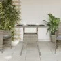 Gartentisch Glasoberfläche PE Rattan grau 80x80x75 cm von , Gartentische - Ref: Foro24-365522, Preis: 83,47 €, Rabatt: %