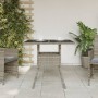 Gartentisch Glasoberfläche PE Rattan grau 80x80x75 cm von , Gartentische - Ref: Foro24-365522, Preis: 74,38 €, Rabatt: %