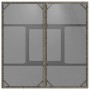 Garden table glass surface PE rattan gray 80x80x75 cm by , Garden tables - Ref: Foro24-365522, Price: 74,38 €, Discount: %