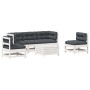 6-teiliges Gartenmöbel-Set mit Kissen aus massivem Weißkiefernholz von , Gartensets - Ref: Foro24-3250725, Preis: 539,03 €, R...