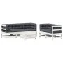 6-piece garden furniture set with solid white pine wood cushions by , Garden sets - Ref: Foro24-3250809, Price: 522,83 €, Dis...
