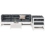 Set muebles jardín 6 pzas con cojines madera maciza pino blanco de , Conjuntos de jardín - Ref: Foro24-3250809, Precio: 544,62 €