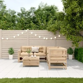 5-piece garden furniture set with solid pine wood cushions by , Garden sets - Ref: Foro24-3250816, Price: 543,21 €, Discount: %