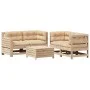 5-teiliges Gartenmöbel-Set mit Kissen aus massivem Kiefernholz von , Gartensets - Ref: Foro24-3250816, Preis: 543,16 €, Rabat...