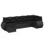 7-piece garden dining set and black synthetic rattan cushions by , Garden sets - Ref: Foro24-3264121, Price: 492,19 €, Discou...