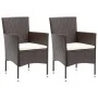 Sillas de comedor de jardín 2 unidades ratán sintético marrón de , Sillas de jardín - Ref: Foro24-318496, Precio: 147,98 €, D...