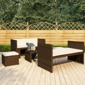 5-piece garden furniture set and brown synthetic rattan cushions by vidaXL, Garden sets - Ref: Foro24-48133, Price: 279,17 €,...