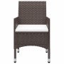 3-teiliges Garten-Essset mit braunen Kissen von , Gartensets - Ref: Foro24-3095861, Preis: 254,14 €, Rabatt: %