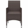 3-teiliges Garten-Essset mit braunen Kissen von , Gartensets - Ref: Foro24-3095861, Preis: 254,14 €, Rabatt: %