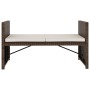 5-teiliges Gartenmöbel-Set und braune Kissen aus synthetischem Rattan von vidaXL, Gartensets - Ref: Foro24-48133, Preis: 281,...