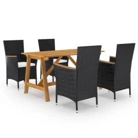 5-piece garden dining set with black cushions by , Garden sets - Ref: Foro24-3095889, Price: 382,17 €, Discount: %