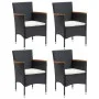 5-piece garden dining set with black cushions by , Garden sets - Ref: Foro24-3095889, Price: 382,17 €, Discount: %