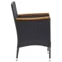 5-piece garden dining set with black cushions by , Garden sets - Ref: Foro24-3095889, Price: 382,17 €, Discount: %