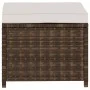 Set muebles de jardín 5 piezas y cojines ratán sintético marrón de vidaXL, Conjuntos de jardín - Ref: Foro24-48133, Precio: 2...