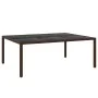 Garden dining set 11 pieces brown synthetic rattan by , Garden sets - Ref: Foro24-3095932, Price: 861,58 €, Discount: %