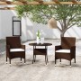 Garten-Bistro-Set 3-teilig PE-Rattan braun gehärtetes Glas von , Gartensets - Ref: Foro24-3095905, Preis: 232,59 €, Rabatt: %