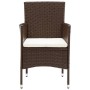 Garten-Bistro-Set 3-teilig PE-Rattan braun gehärtetes Glas von , Gartensets - Ref: Foro24-3095905, Preis: 232,59 €, Rabatt: %