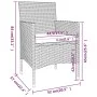 Garden bistro set 3 pieces PE rattan brown tempered glass by , Garden sets - Ref: Foro24-3095905, Price: 242,77 €, Discount: %