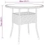 Garden bistro set 3 pieces PE rattan brown tempered glass by , Garden sets - Ref: Foro24-3095905, Price: 242,77 €, Discount: %