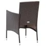 Garden dining set 5 pieces PE rattan brown tempered glass by , Garden sets - Ref: Foro24-3095913, Price: 358,79 €, Discount: %