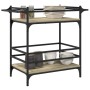 Küchenwagen aus Sonoma-Eichenholzwerkstoff, 82 x 40 x 78,5 cm von , Küchen- und Speisewagen - Ref: Foro24-842362, Preis: 50,9...