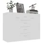 Aparador de madera contrachapada blanco 88x30x65 cm by vidaXL, Sideboards - Ref: Foro24-800684, Price: 91,63 €, Discount: %