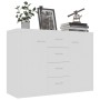 Weißer Sperrholz-Sideboard 88x30x65 cm von vidaXL, Sideboards - Ref: Foro24-800684, Preis: 92,21 €, Rabatt: %