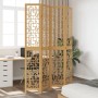 4-panel partition screen solid paulownia wood brown by , Room dividers - Ref: Foro24-358868, Price: 110,92 €, Discount: %