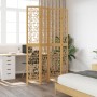 4-panel partition screen solid paulownia wood brown by , Room dividers - Ref: Foro24-358868, Price: 110,92 €, Discount: %