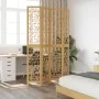 4-panel partition screen solid paulownia wood brown by , Room dividers - Ref: Foro24-358868, Price: 103,90 €, Discount: %