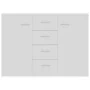 Aparador de madera contrachapada blanco 88x30x65 cm by vidaXL, Sideboards - Ref: Foro24-800684, Price: 91,63 €, Discount: %