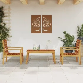 Garden furniture set 3 pieces solid acacia wood by , Garden sets - Ref: Foro24-3211806, Price: 208,34 €, Discount: %