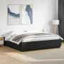Bed frame with LED lights black engineered wood 200x200cm by , Beds and slatted bases - Ref: Foro24-3209584, Price: 190,79 €,...