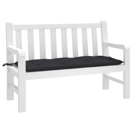 Cojín de banco de jardín tela Oxford negro 120x50x7 cm de , Cojines para sillas y sofás - Ref: Foro24-361590, Precio: 26,26 €