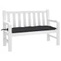 Garden bench cushion Oxford fabric black 120x50x7 cm by , Cushions for chairs and sofas - Ref: Foro24-361590, Price: 28,19 €,...