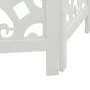Biombo separador de 6 paneles madera maciza Paulownia blanco de , Divisores de ambientes - Ref: Foro24-358746, Precio: 164,29...