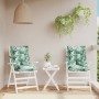 2pcs Low Back Chair Cushions Leaf Print Fabric by , Cushions for chairs and sofas - Ref: Foro24-377707, Price: 55,47 €, Disco...