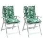 2pcs Low Back Chair Cushions Leaf Print Fabric by , Cushions for chairs and sofas - Ref: Foro24-377707, Price: 52,02 €, Disco...
