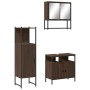 Set de muebles baño 3 pzas madera contrachapada roble marrón de , Muebles de baño - Ref: Foro24-3214699, Precio: 163,19 €, De...