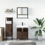 Set de muebles baño 3 pzas madera contrachapada roble marrón de , Muebles de baño - Ref: Foro24-3214699, Precio: 163,19 €, De...