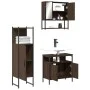 3-teiliges Badezimmermöbel-Set aus braunem Eichensperrholz von , Badezimmermöbel - Ref: Foro24-3214699, Preis: 161,23 €, Raba...
