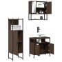 Set de muebles baño 3 pzas madera contrachapada roble marrón de , Muebles de baño - Ref: Foro24-3214699, Precio: 163,19 €, De...
