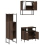 Set de muebles baño 3 pzas madera contrachapada roble marrón de , Muebles de baño - Ref: Foro24-3214699, Precio: 163,19 €, De...
