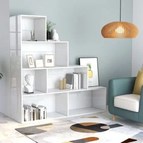 Sperrholz Regal glänzend weiß 155x24x160cm von vidaXL, Bücherregale und Regale - Ref: Foro24-800663, Preis: 82,47 €, Rabatt: %